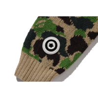 ABC CAMO TOWEL JACQUARD SHARK CROPPED FULL ZIP HOODIE LADIES