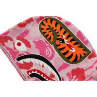 ABC CAMO TOWEL JACQUARD SHARK CROPPED FULL ZIP HOODIE LADIES