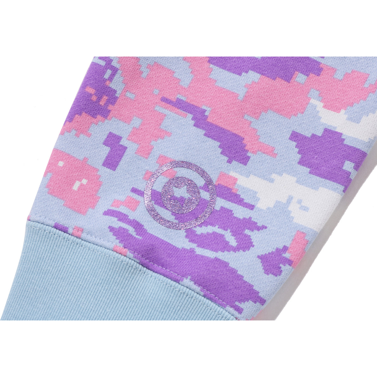 MULTI PIXEL CAMO SHARK FULL ZIP HOODIE LADIES