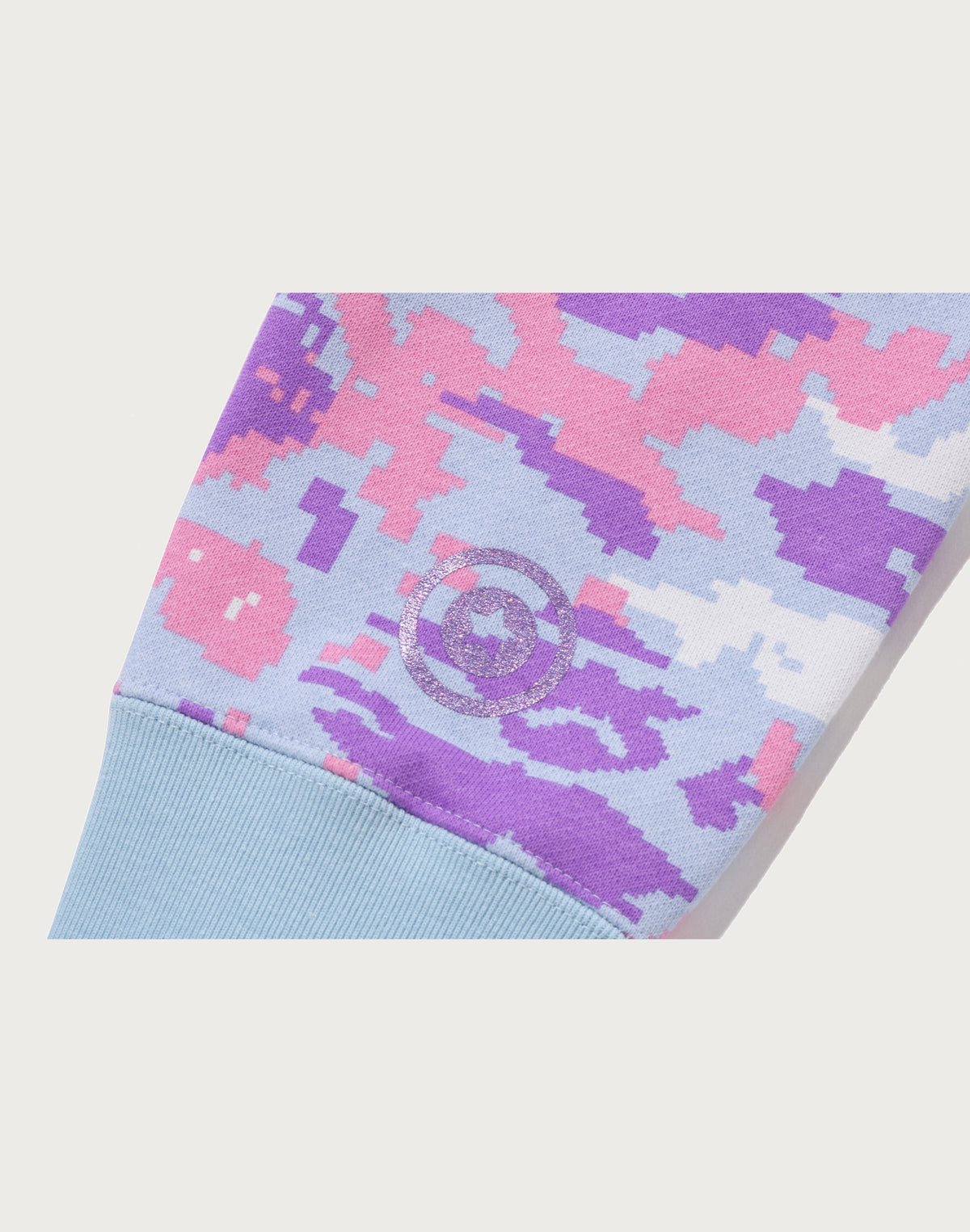 MULTI PIXEL CAMO SHARK FULL ZIP HOODIE LADIES