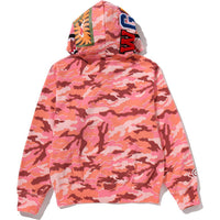 GLITCH WOODLAND CAMO SHARK FULL ZIP HOODIE LADIES