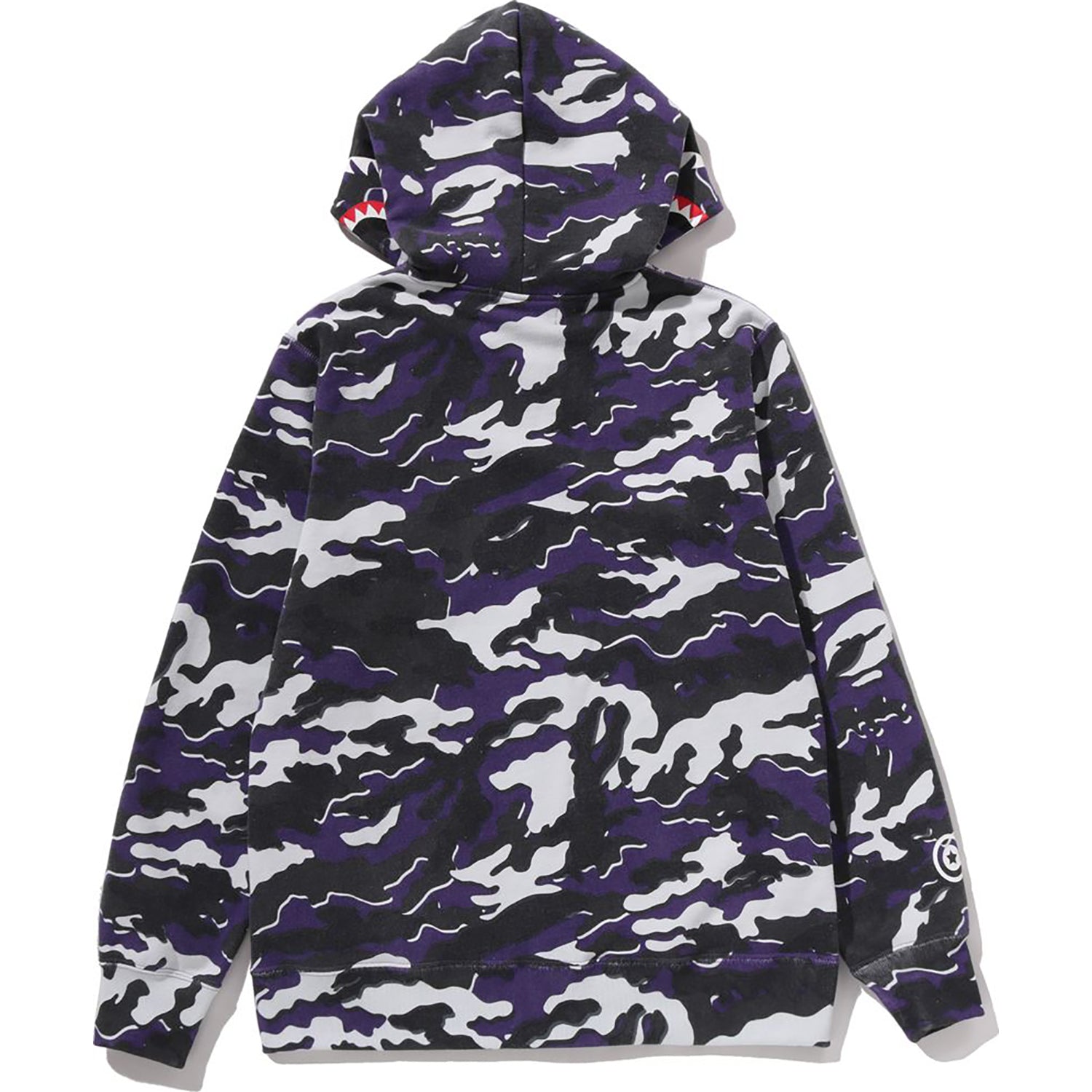 GLITCH WOODLAND CAMO SHARK ZIP HOODIE JR KIDS – us.bape.com