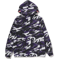 GLITCH WOODLAND CAMO SHARK ZIP HOODIE JR KIDS