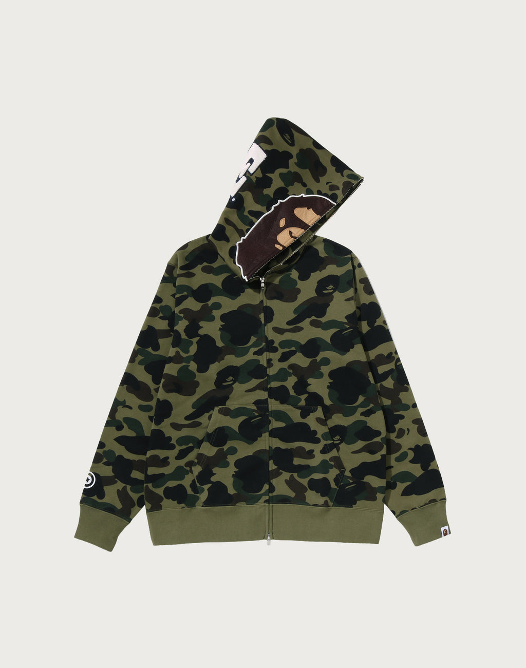 1ST CAMO 2ND APE FULL ZIP HOODIE MENS