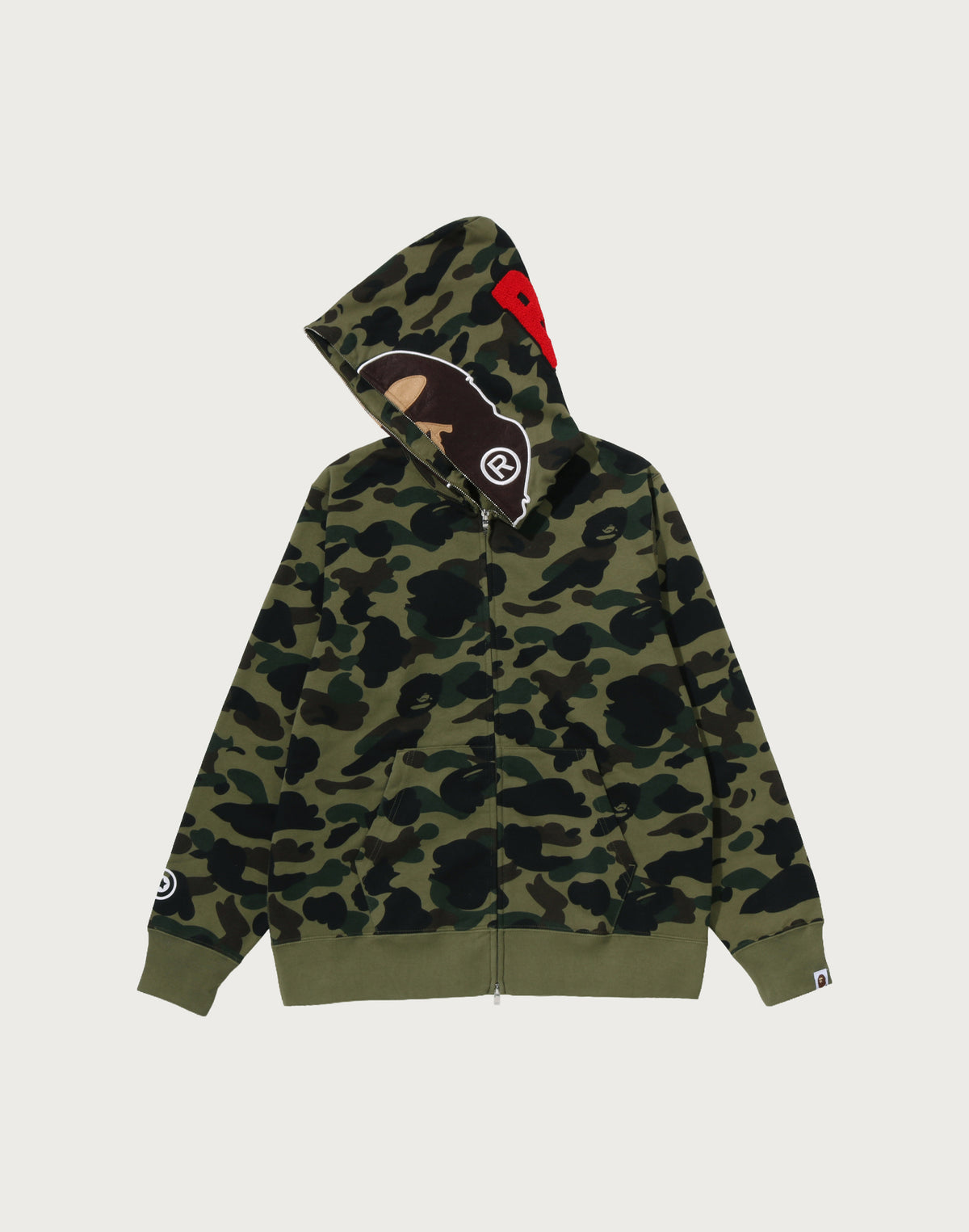 1ST CAMO 2ND APE FULL ZIP HOODIE MENS