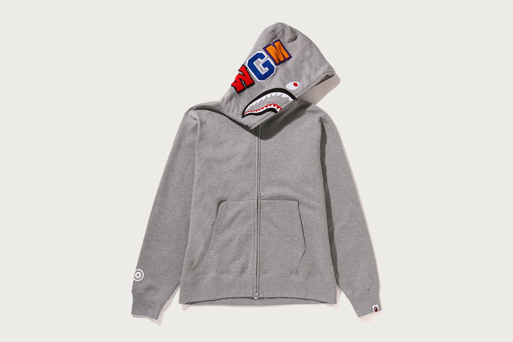 SHARK FULL ZIP HOODIE MENS