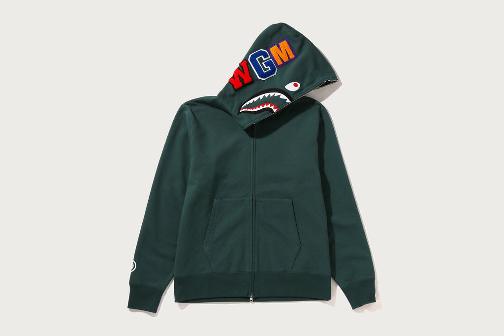 SHARK FULL ZIP HOODIE MENS