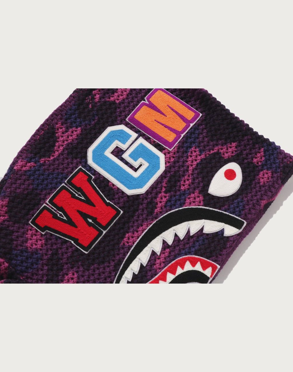 COLOR CAMO CROCHET RELAXED FIT SHARK FULL ZIP HOODIE MENS