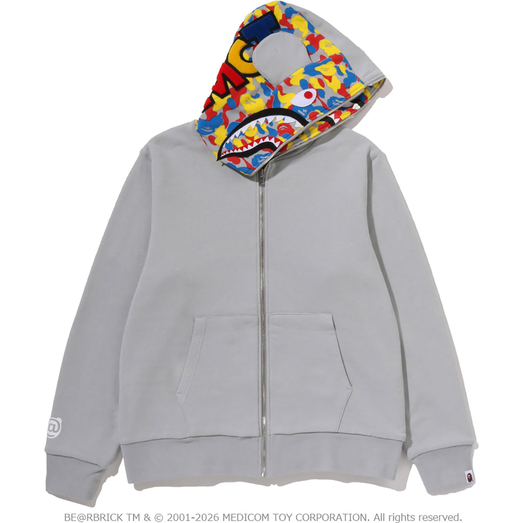 MEDICOM TOY 30TH ANNIV. BE@R SHARK FULL ZIP REVERSIBLE HOODIE MENS