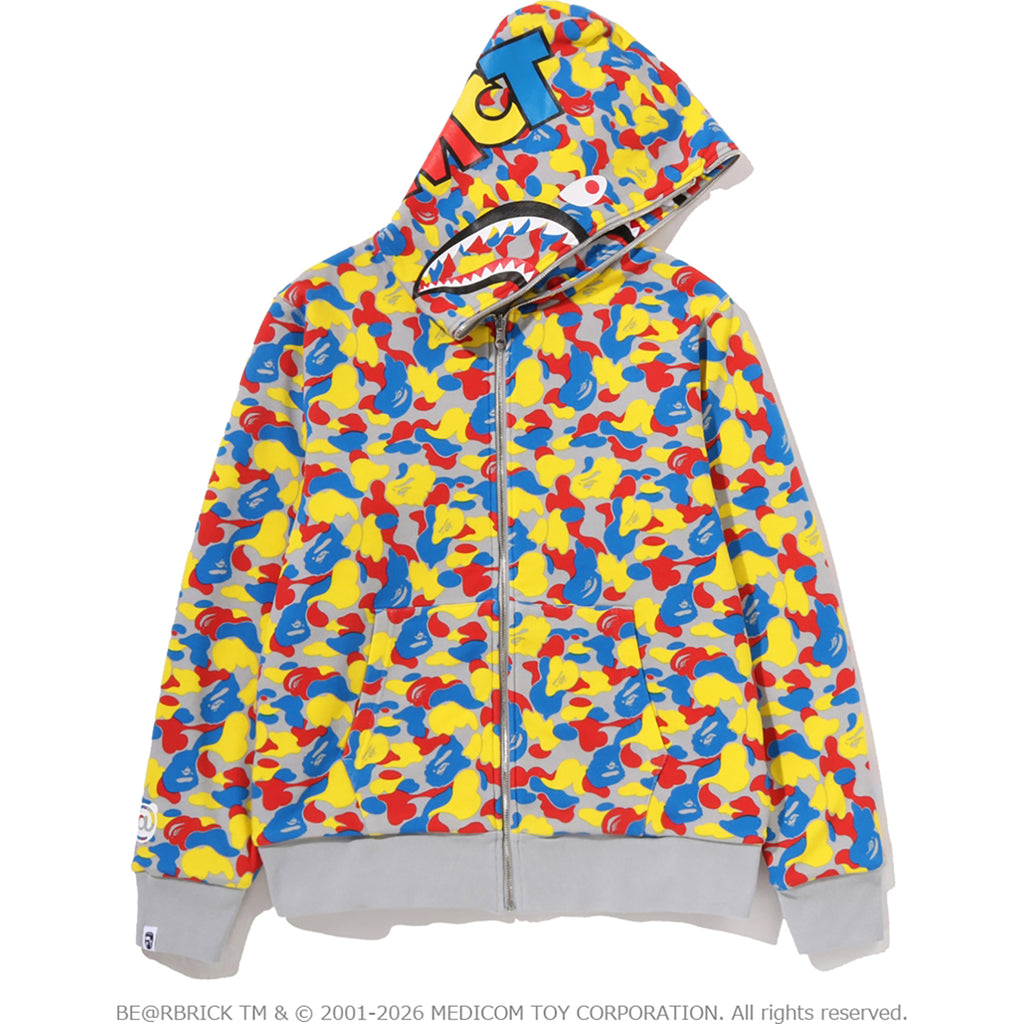 MEDICOM TOY 30TH ANNIV. BE@R SHARK FULL ZIP REVERSIBLE HOODIE MENS