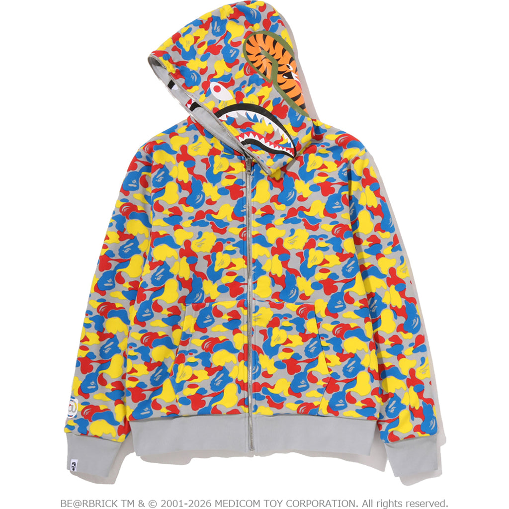 MEDICOM TOY 30TH ANNIV. BE@R SHARK FULL ZIP REVERSIBLE HOODIE MENS