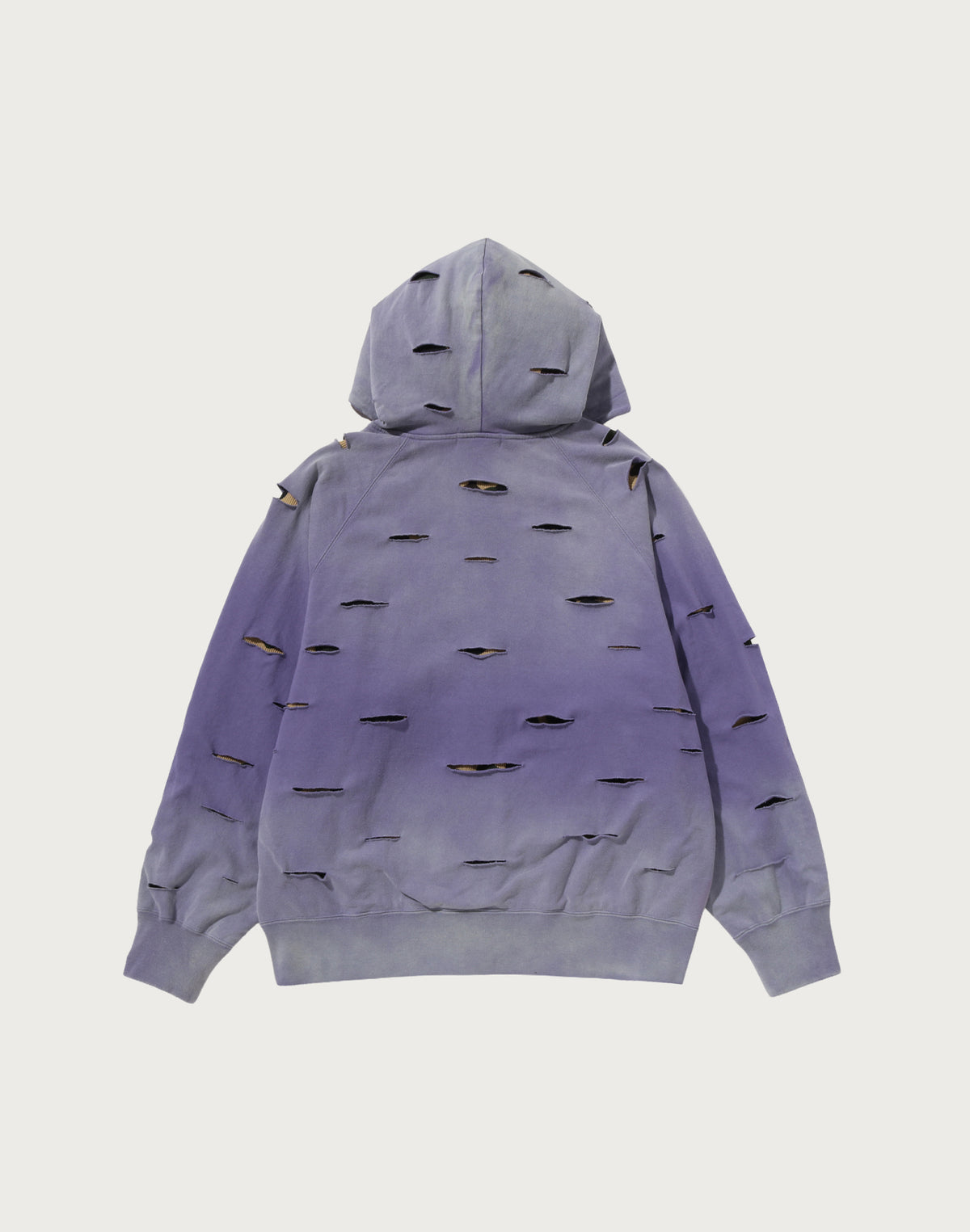DESTROY LAYERED RELAXED ZIP HOODIE MENS