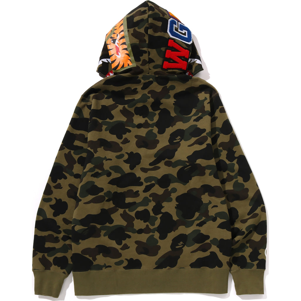 1ST CAMO SHARK FULL ZIP HOODIE MENS