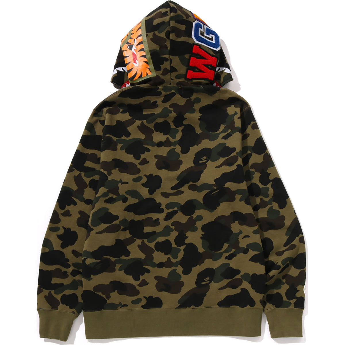 1ST CAMO SHARK FULL ZIP HOODIE MENS
