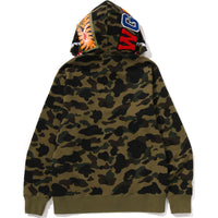 1ST CAMO SHARK FULL ZIP HOODIE MENS