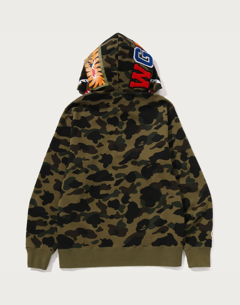 1ST CAMO SHARK FULL ZIP HOODIE MENS