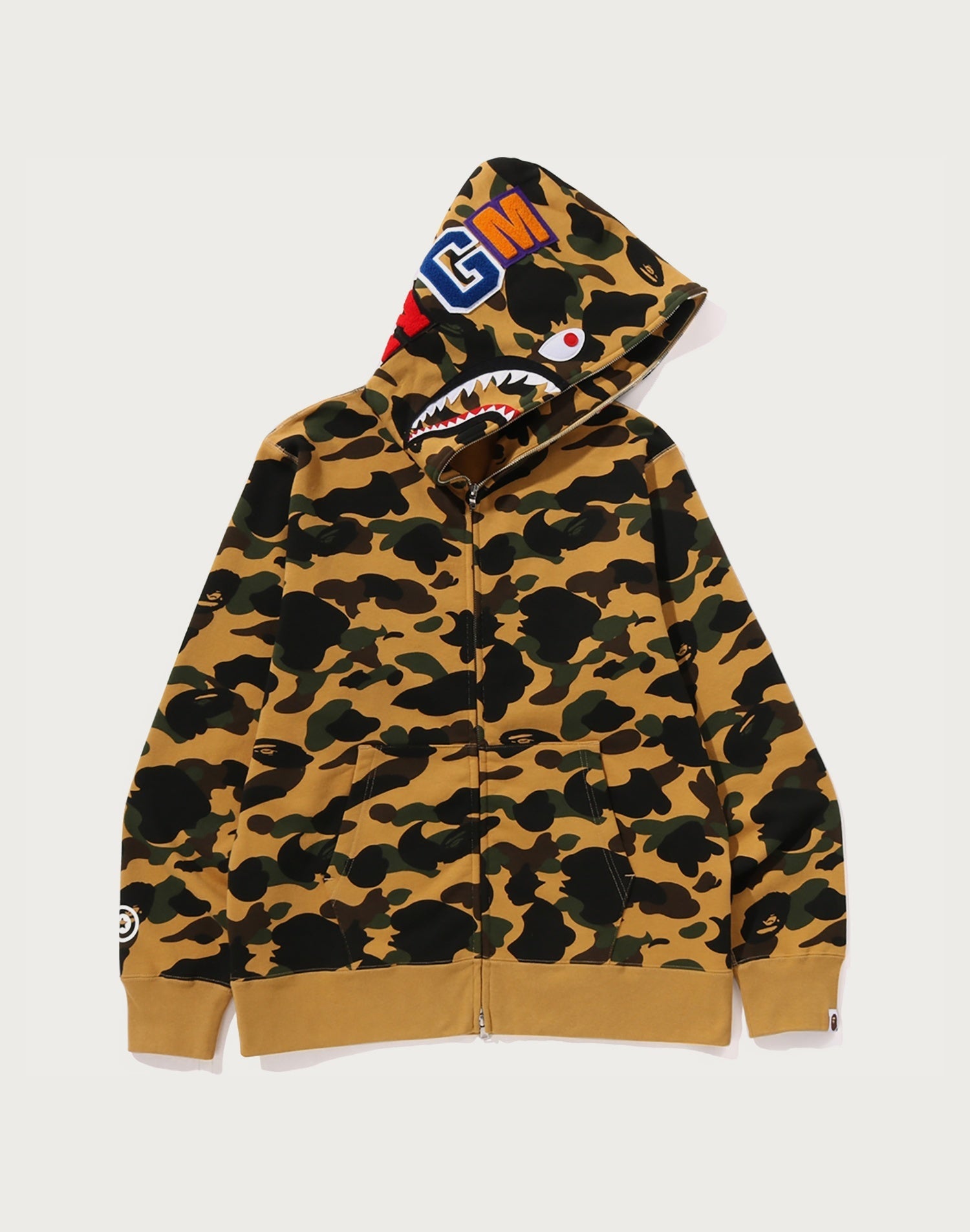 1ST CAMO SHARK FULL ZIP HOODIE MENS