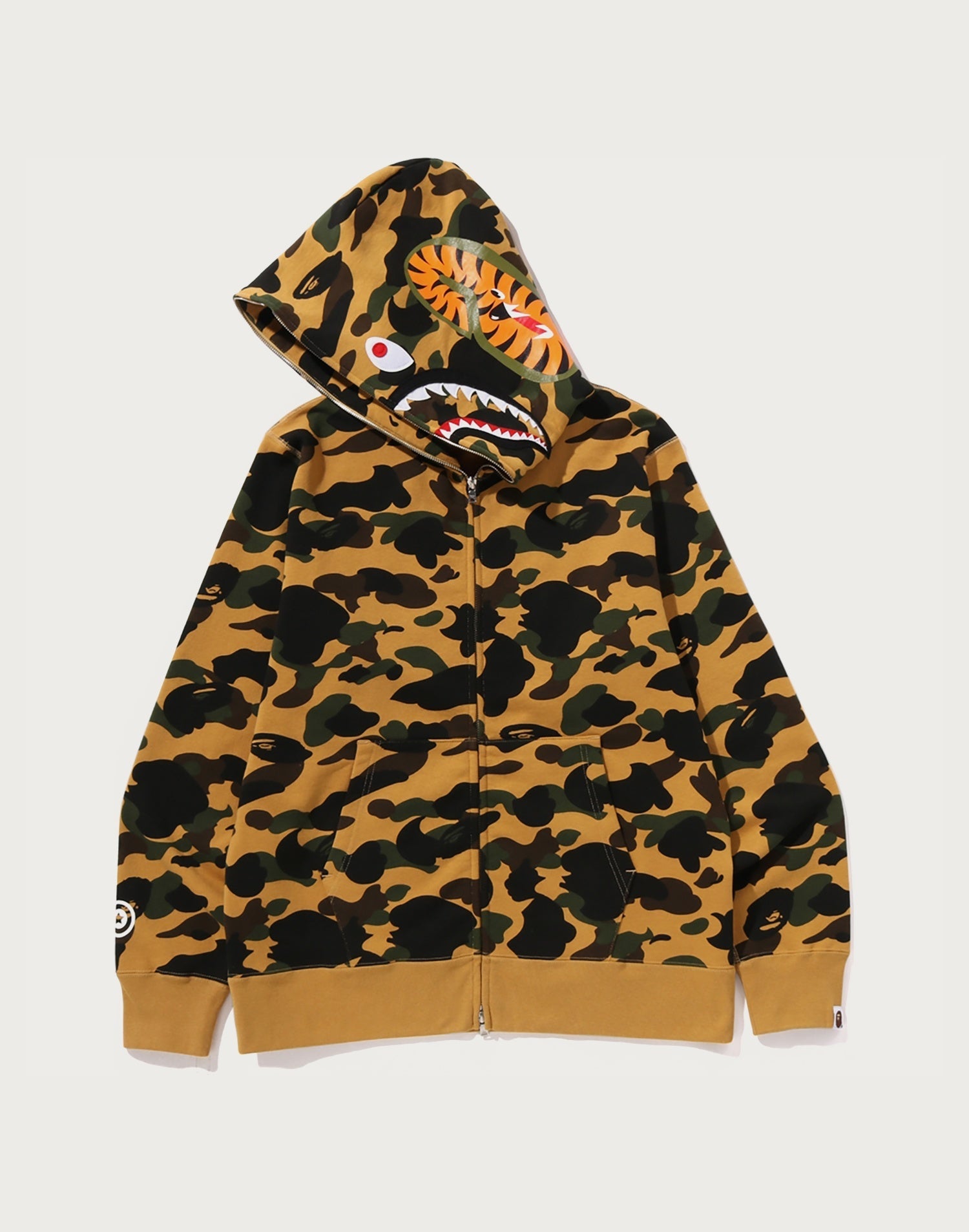 1ST CAMO SHARK FULL ZIP HOODIE MENS