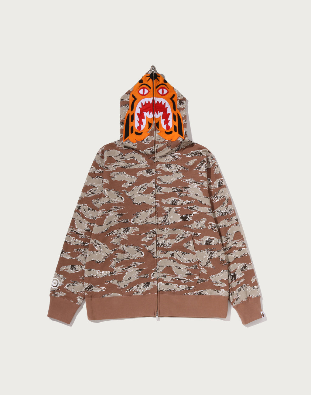 TIGER CAMO TIGER FULL ZIP HOODIE MENS