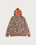 TIGER CAMO TIGER FULL ZIP HOODIE MENS