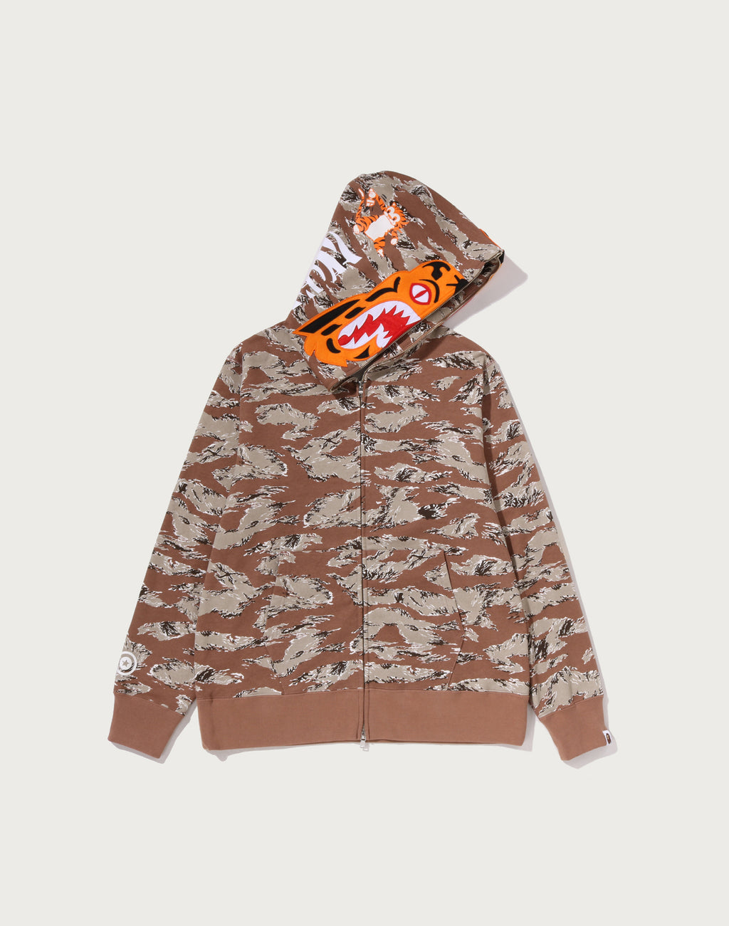 TIGER CAMO TIGER FULL ZIP HOODIE MENS