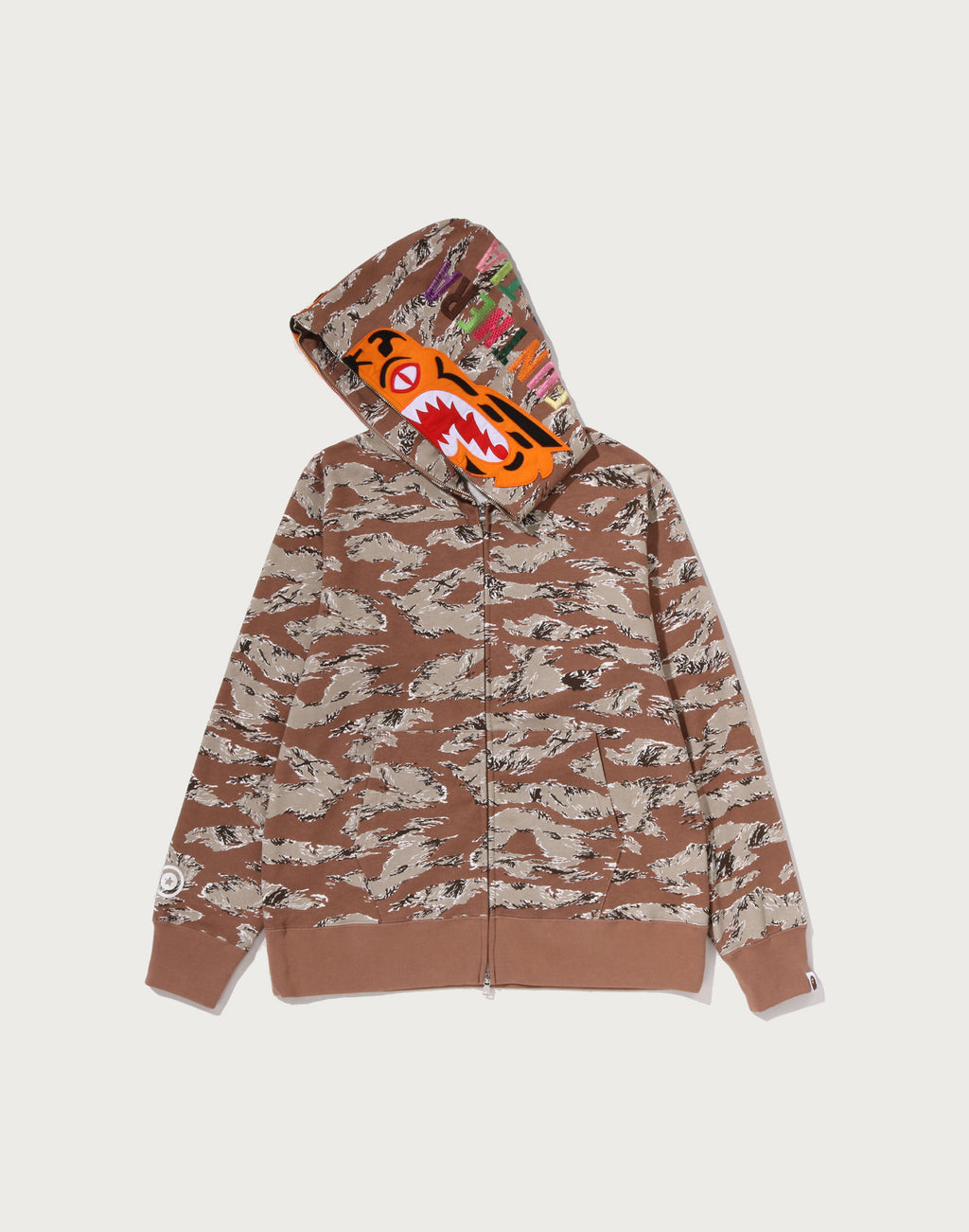 TIGER CAMO TIGER FULL ZIP HOODIE MENS