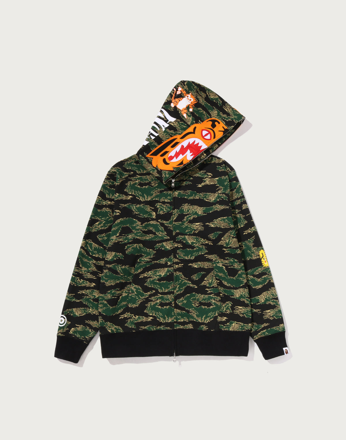 TIGER CAMO TIGER FULL ZIP HOODIE MENS