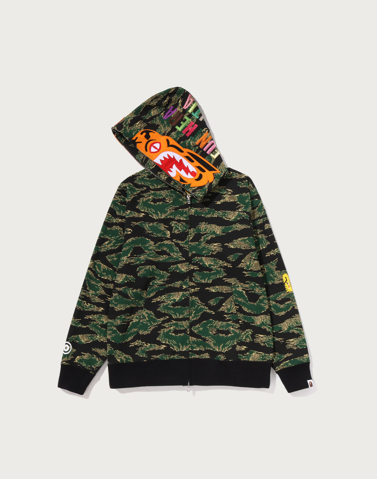 TIGER CAMO TIGER FULL ZIP HOODIE MENS
