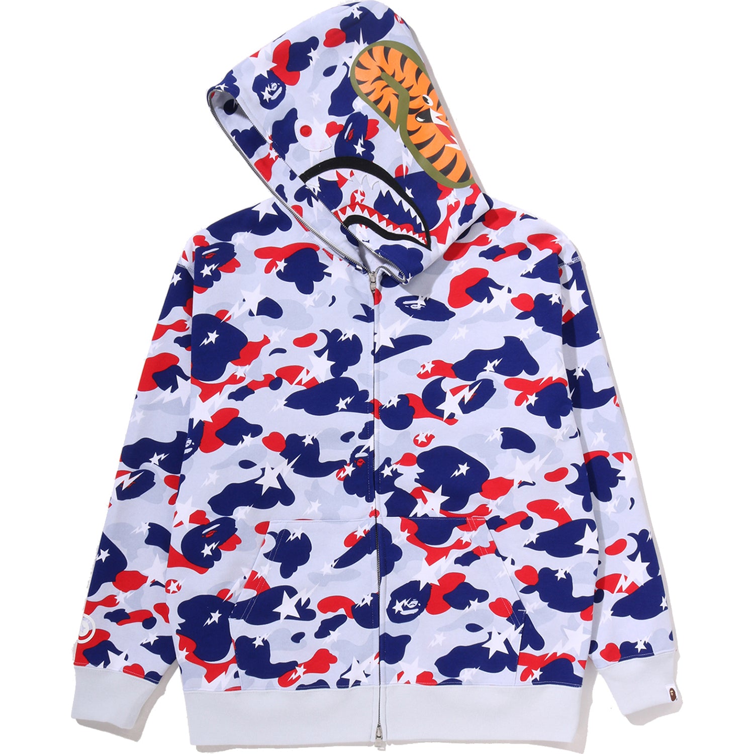 STA STRIKE CAMO SHARK RELAXED FIT FULL ZIP HOODIE MENS