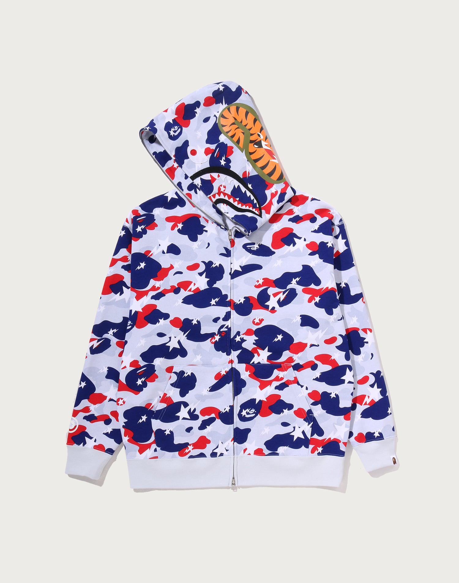 STA STRIKE CAMO SHARK RELAXED FIT FULL ZIP HOODIE MENS