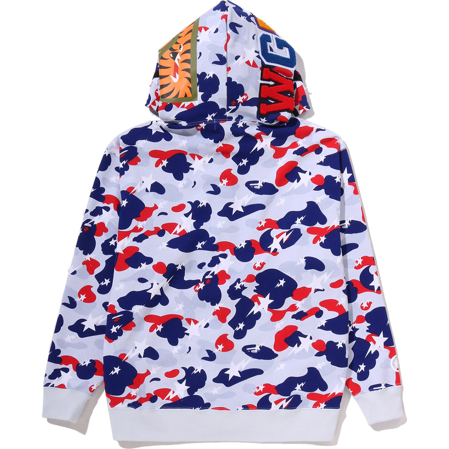 STA STRIKE CAMO SHARK RELAXED FIT FULL ZIP HOODIE MENS