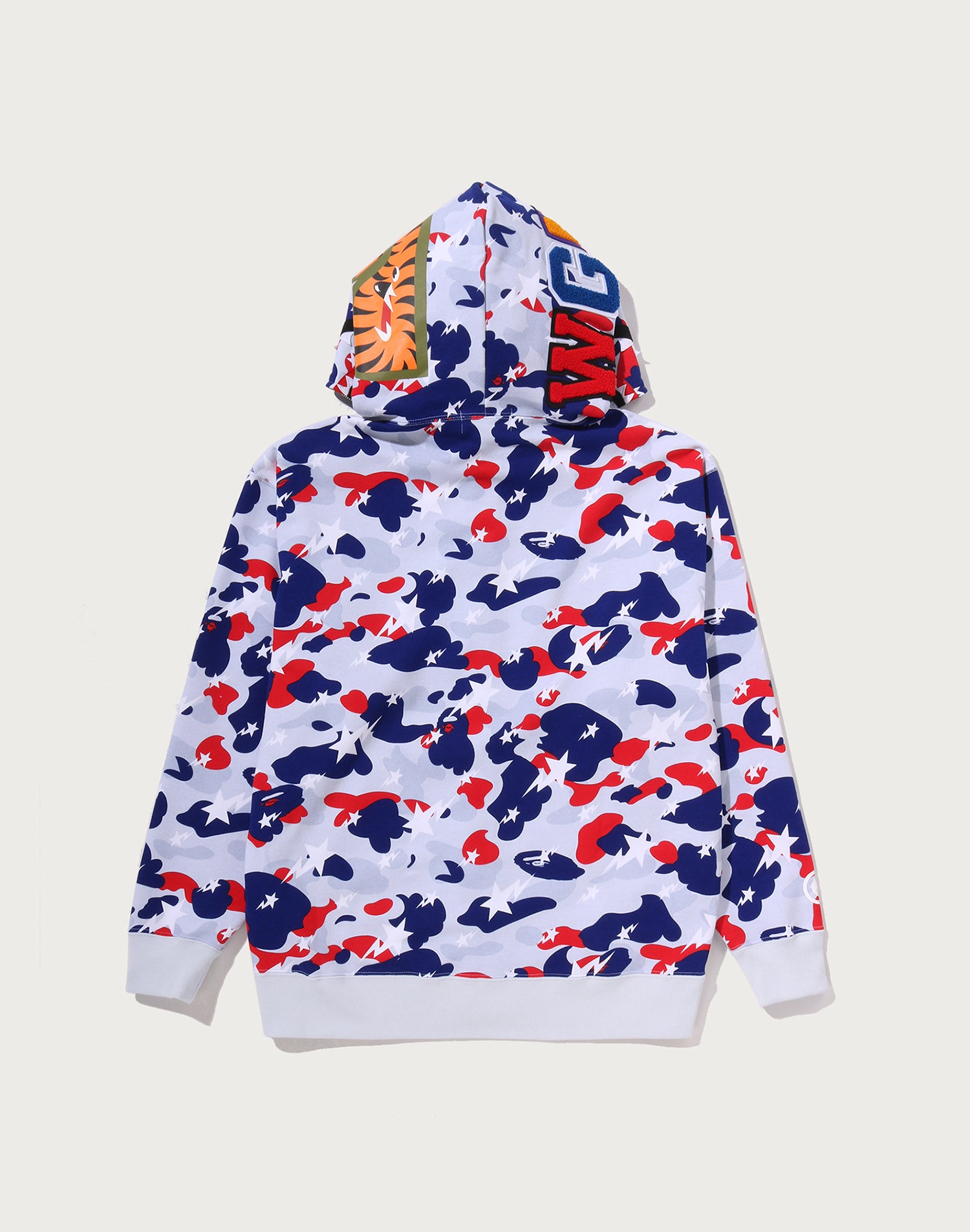 STA STRIKE CAMO SHARK RELAXED FIT FULL ZIP HOODIE MENS