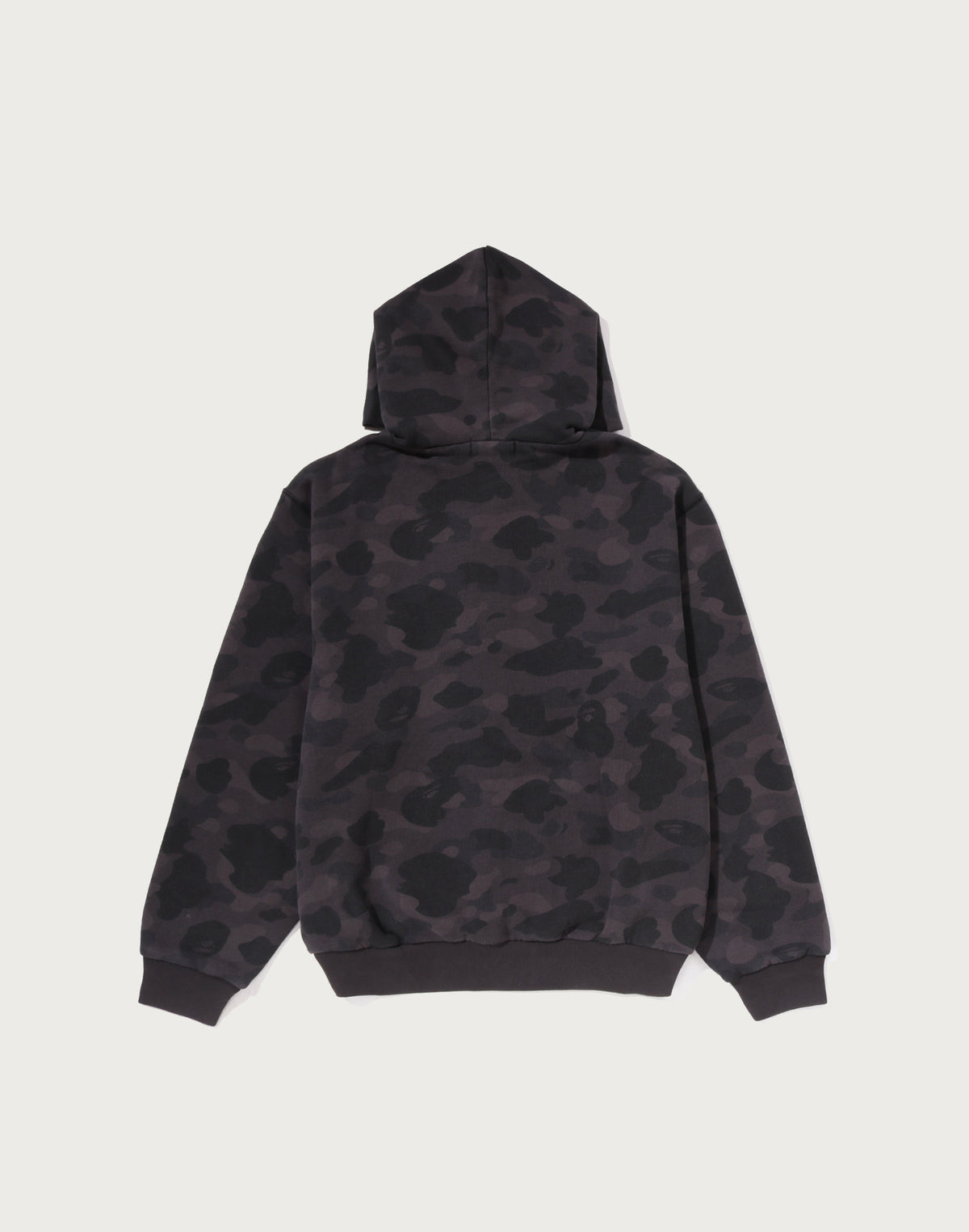 COLOR CAMO HEAVY WASHED CROPPED FIT ZIP HOODIE MENS