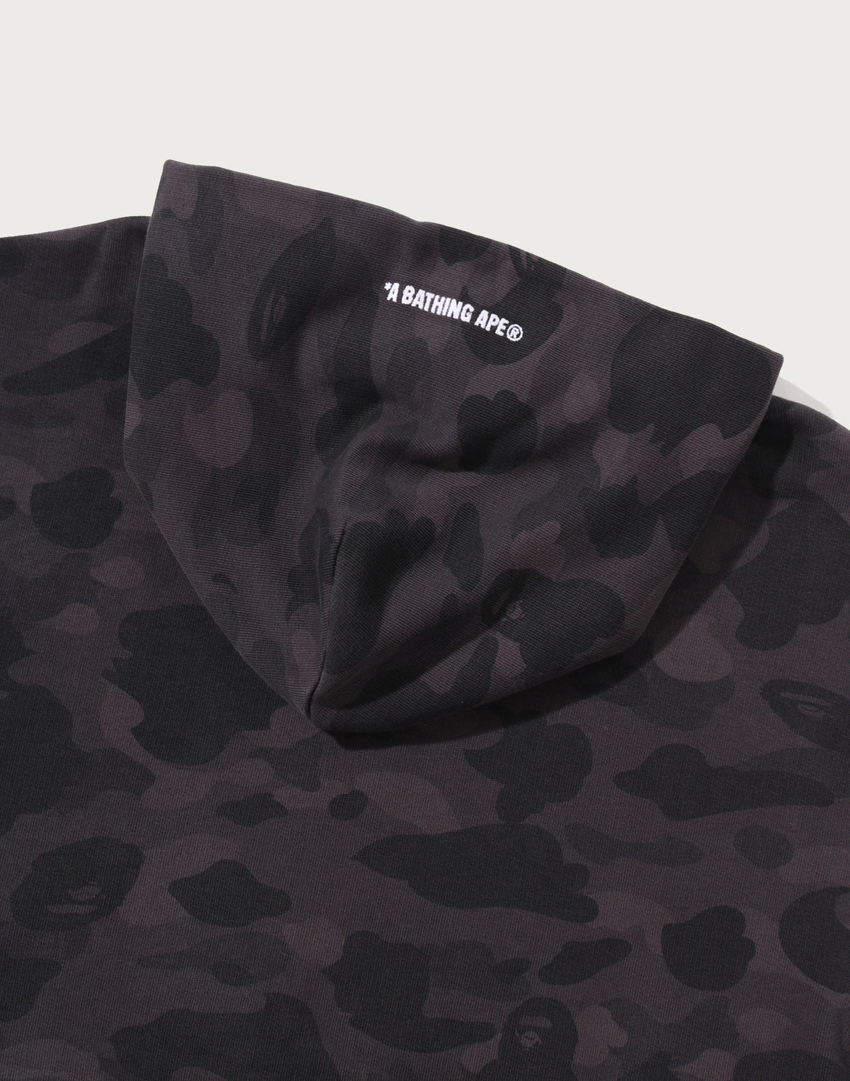 COLOR CAMO HEAVY WASHED CROPPED FIT ZIP HOODIE MENS