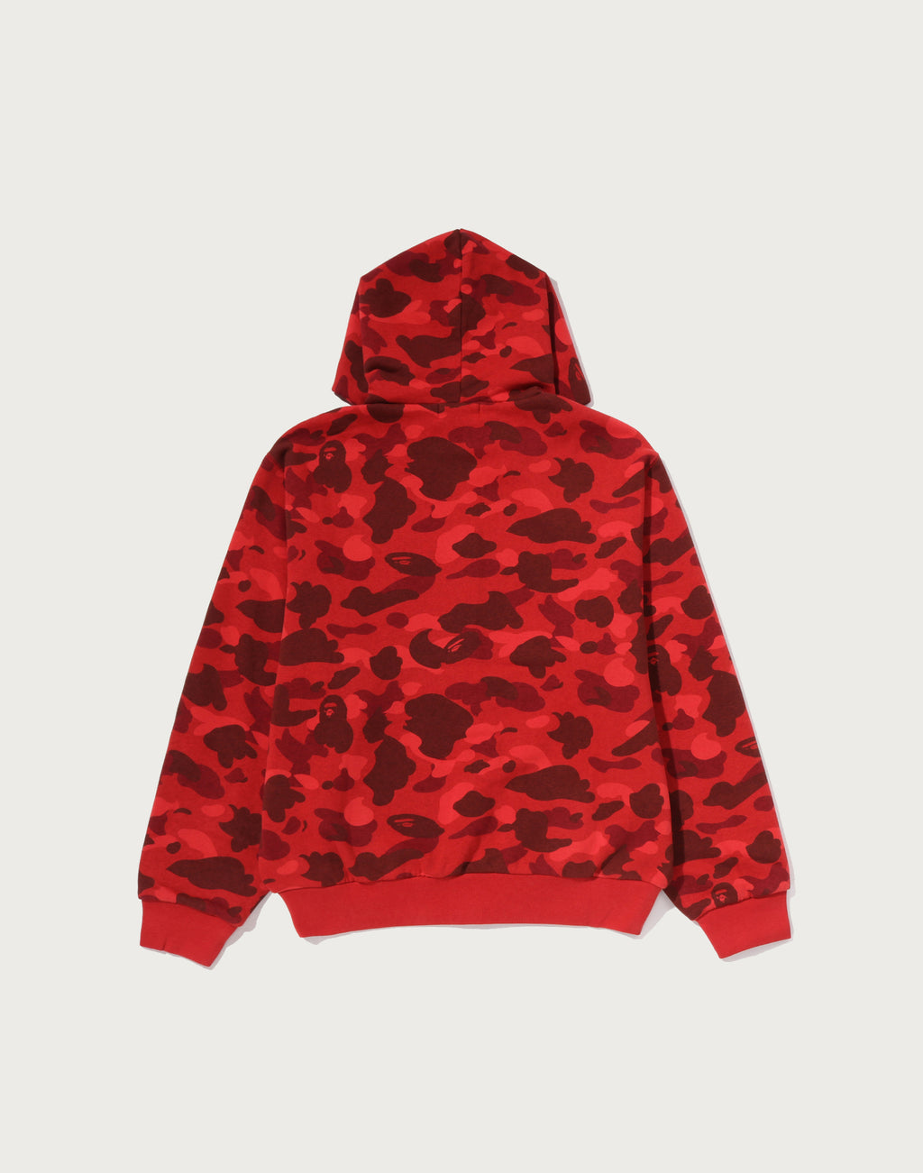 COLOR CAMO HEAVY WASHED CROPPED FIT ZIP HOODIE MENS
