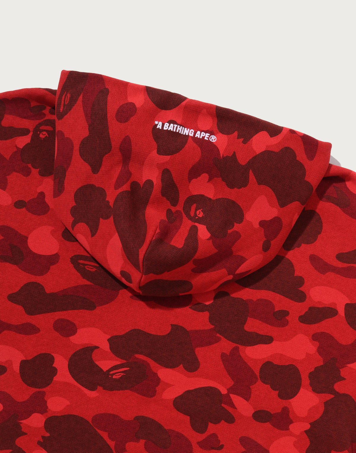COLOR CAMO HEAVY WASHED CROPPED FIT ZIP HOODIE MENS