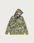 SPLASH CAMO SHARK FULL ZIP HOODIE MENS