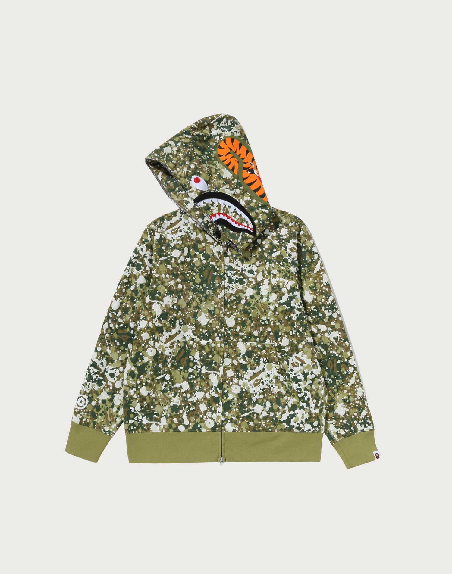 SPLASH CAMO SHARK FULL ZIP HOODIE MENS – us.bape.com