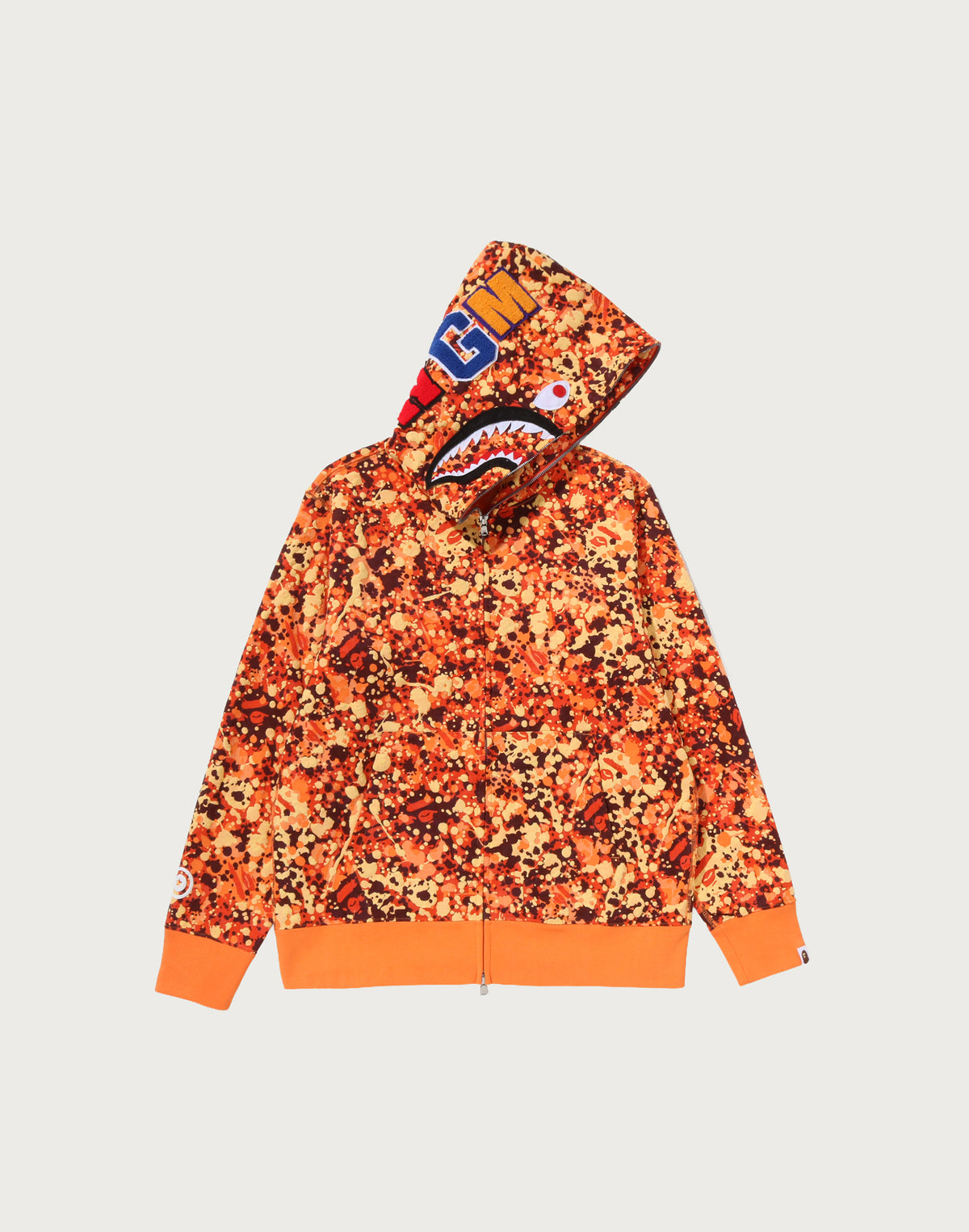 SPLASH CAMO SHARK FULL ZIP HOODIE MENS