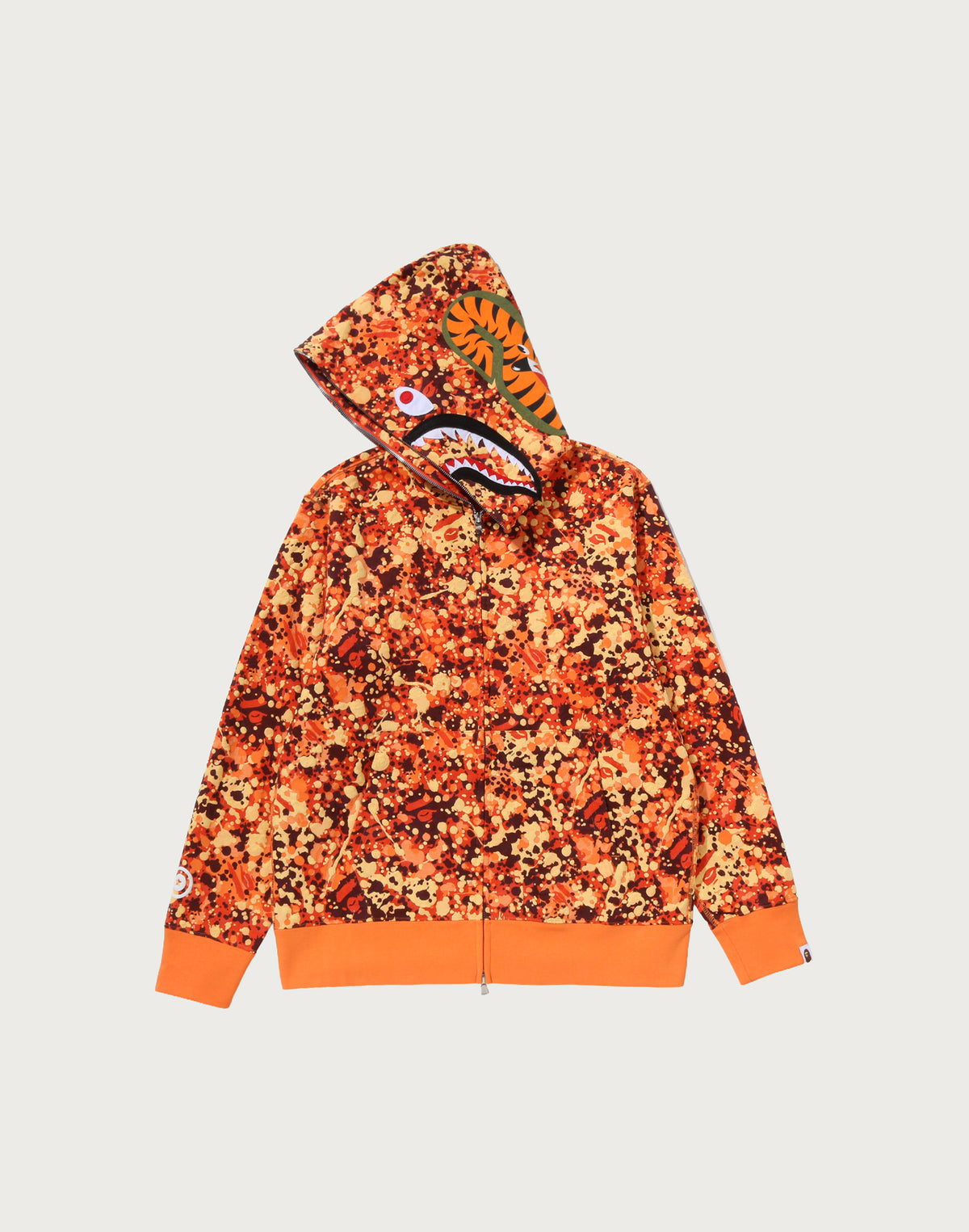 SPLASH CAMO SHARK FULL ZIP HOODIE MENS