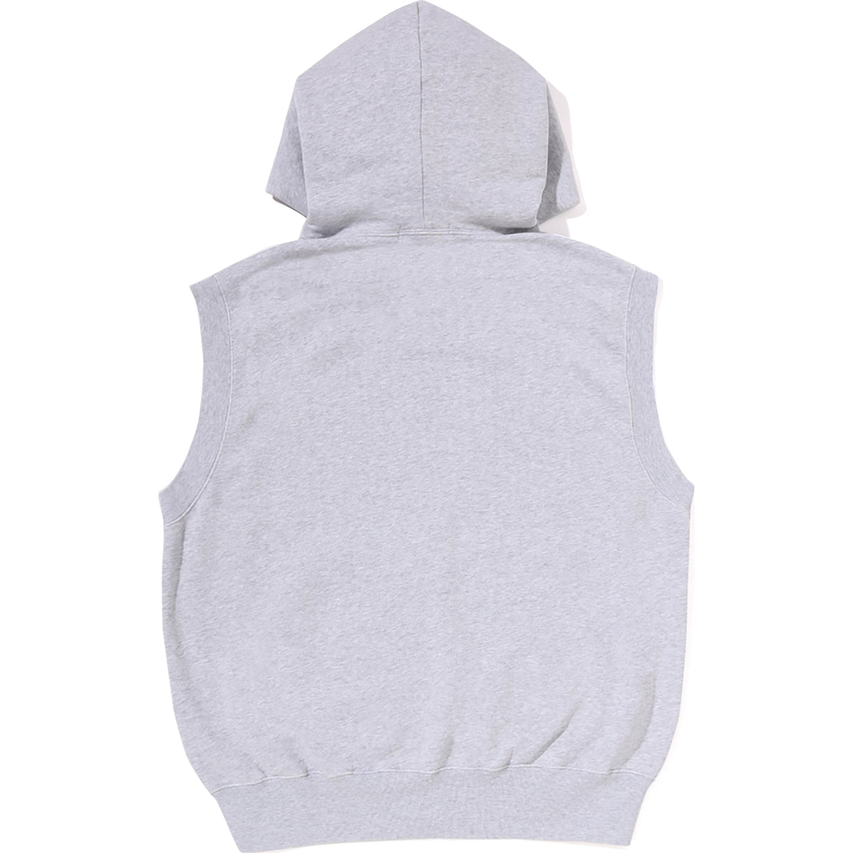 HEAVY WASHED RHINESTONE SLEEVELESS RELAXED FIT ZIP HOODIE MENS