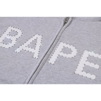 HEAVY WASHED RHINESTONE SLEEVELESS RELAXED FIT ZIP HOODIE MENS