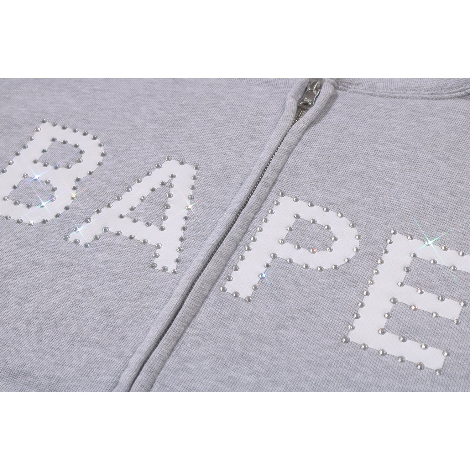 HEAVY WASHED RHINESTONE SLEEVELESS RELAXED FIT ZIP HOODIE MENS