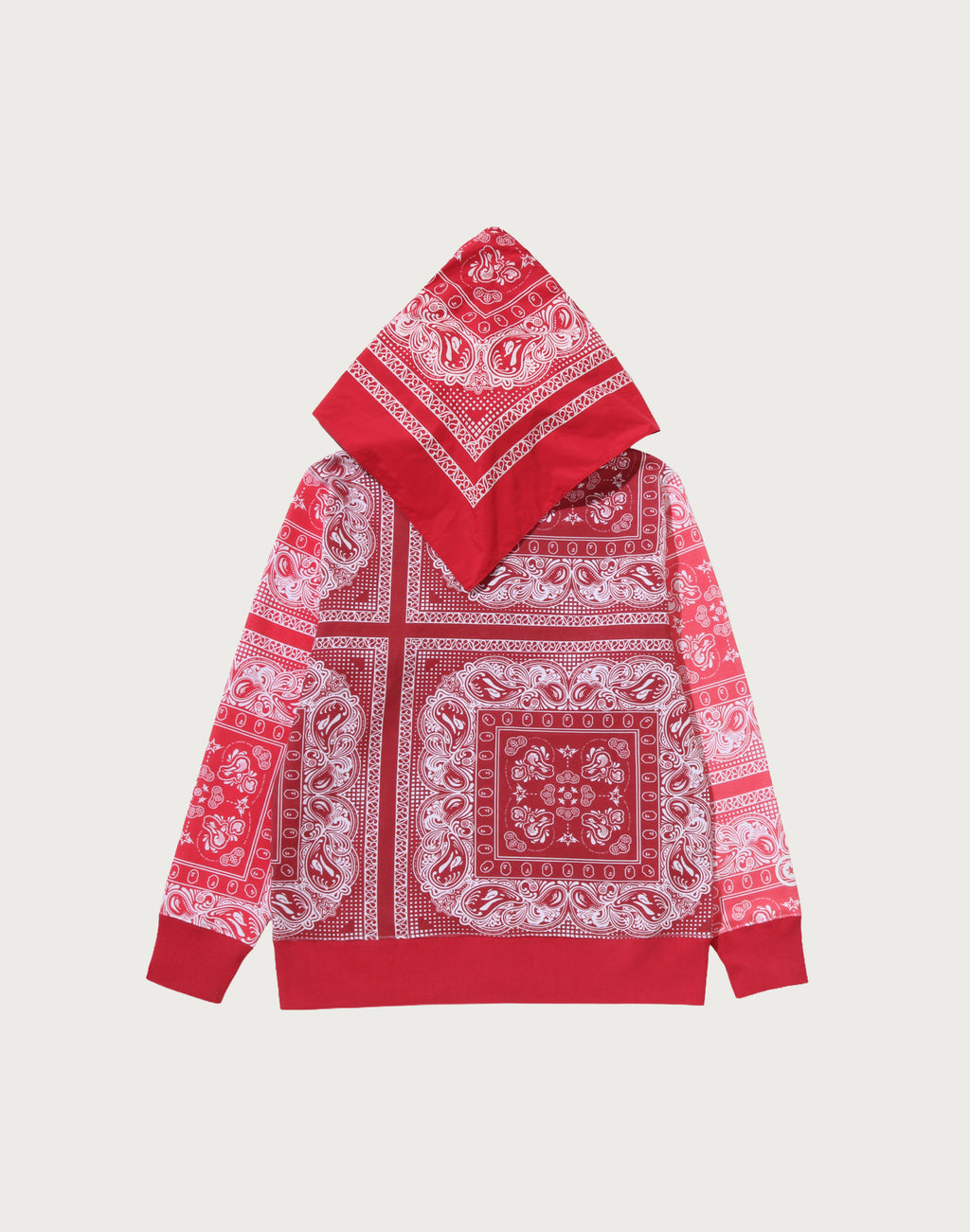 PAISLEY PATTERN SHARK FULL ZIP HOODIE MENS