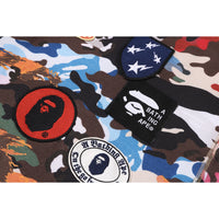 HYBRID CAMO MULTI BADGE SHARK RELAXED FIT FULL ZIP HOODIE MENS
