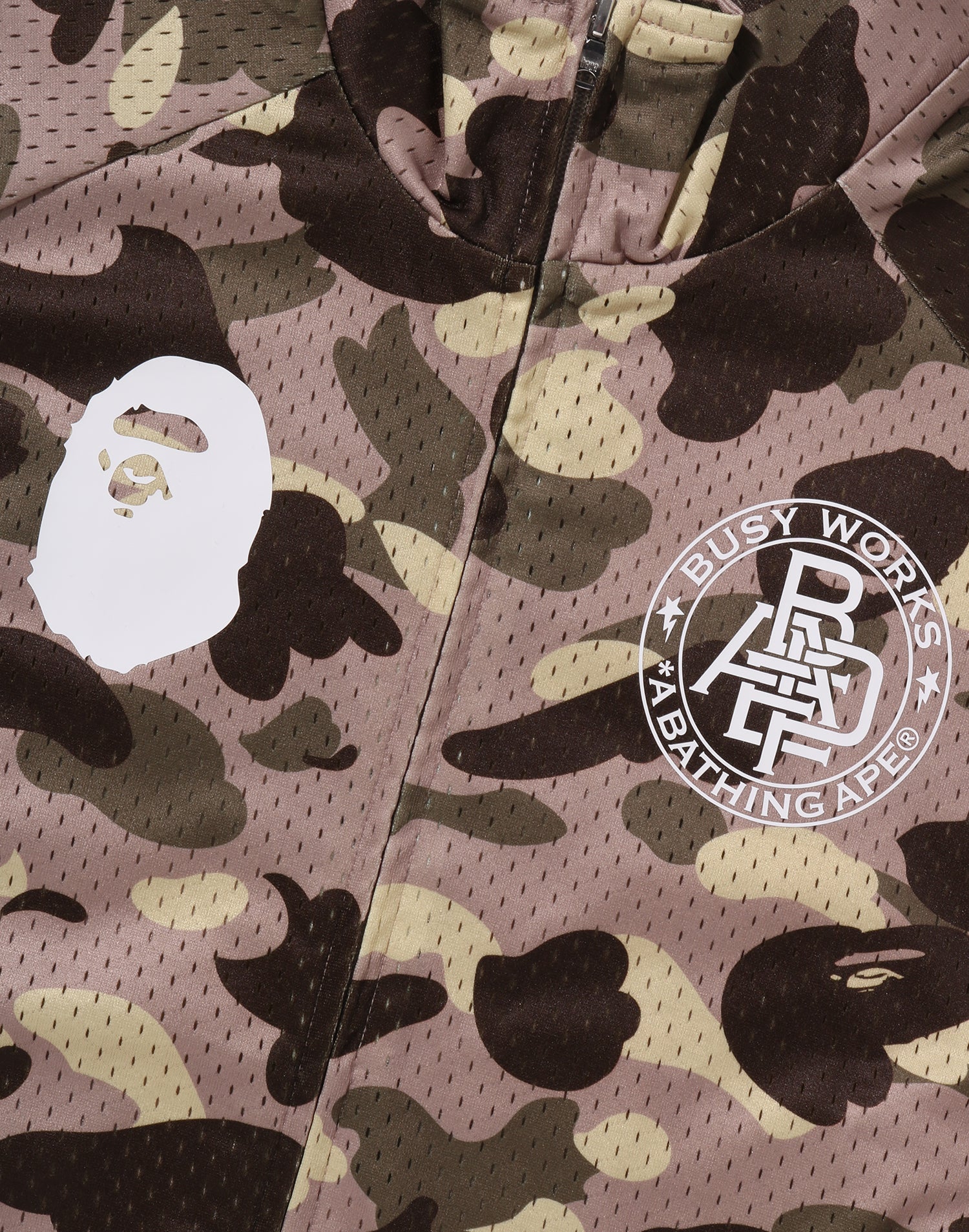 COLOR CAMO MESH RELAXED FIT TRACK JACKET MENS