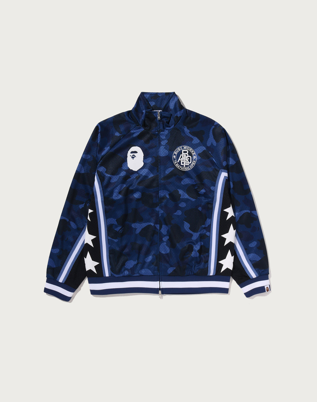COLOR CAMO MESH RELAXED FIT TRACK JACKET MENS