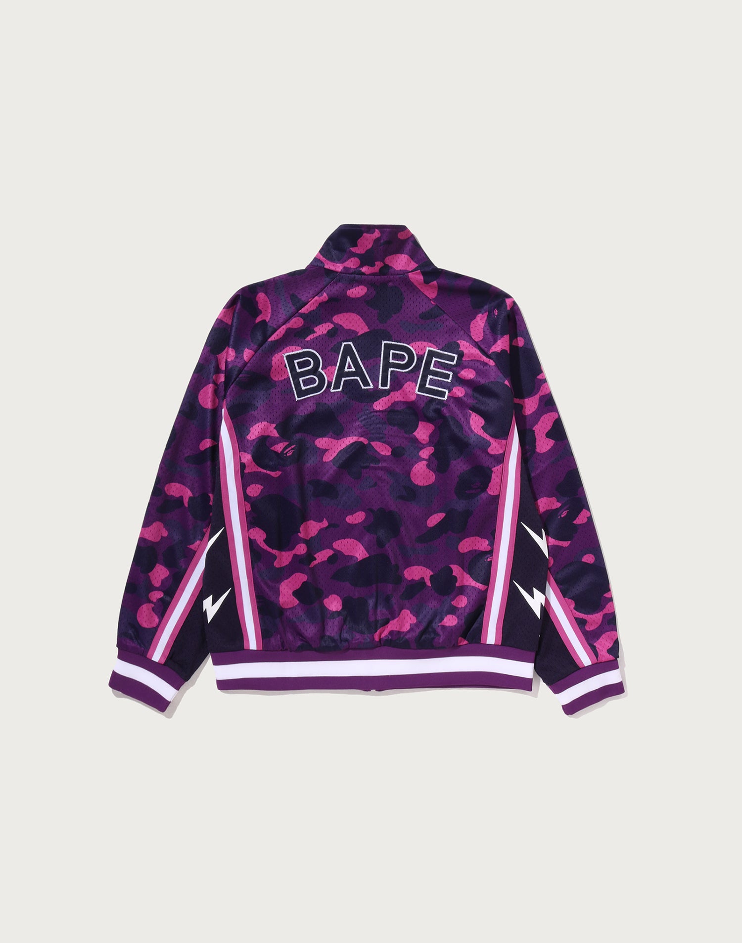 COLOR CAMO MESH RELAXED FIT TRACK JACKET MENS