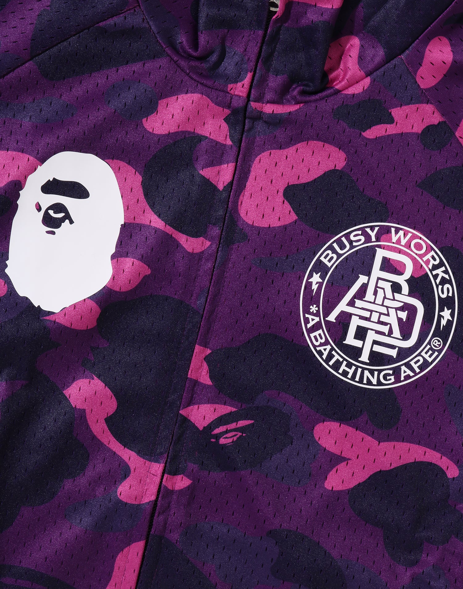 COLOR CAMO MESH RELAXED FIT TRACK JACKET MENS