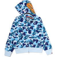 ABC CAMO CRYSTAL STONE SHARK FULL ZIP HOODIE LADIES